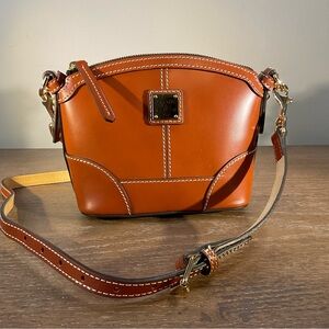 Dooney & Bourke Beacon Mini‎ Domed Brown Leather Bag